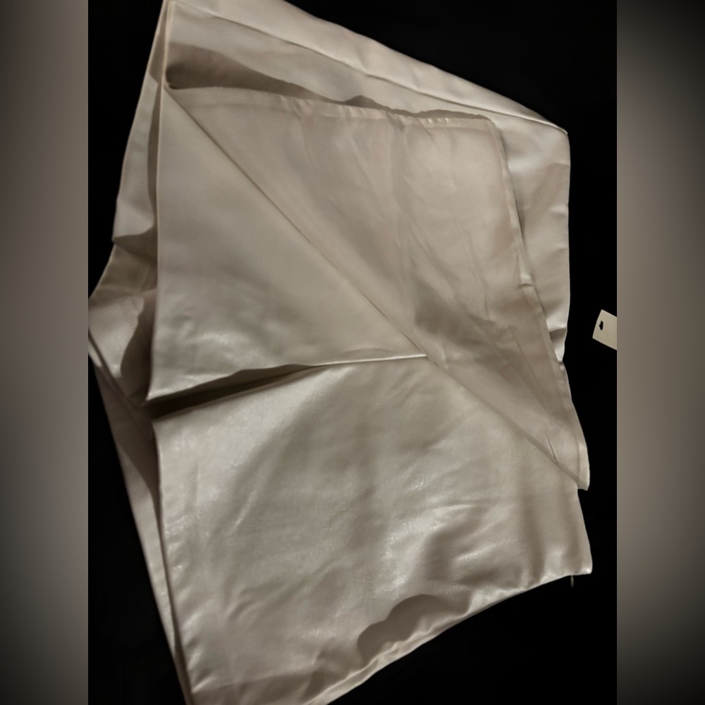 White Skort Faux Leather
